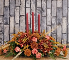 Thanksgiving Centerpiece with Candles in Kettering, Ohio, near Dayton, OH